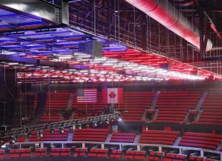 Little Caesars Arena and Elation Custom Light Ceiling in a Class by Itself