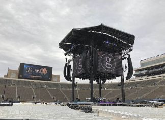Clair Brothers Powers First Concert in Notre Dame Stadium