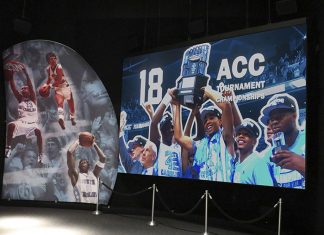 PixelFLEX takes the court at the Carolina Basketball Museum