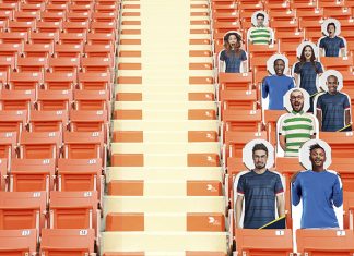 DS Smith Produces Cardboard Fans for Football’s Return