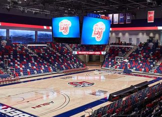 New Liberty Arena Opens with Daktronics Displays