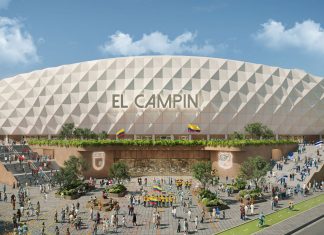 BDP Pattern reveals design for new El Campin Stadium in Bogota
