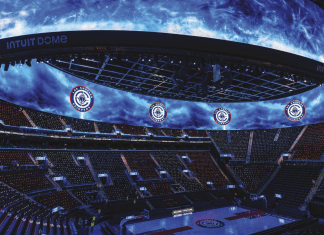 Intuit Dome: Grass Valley installation