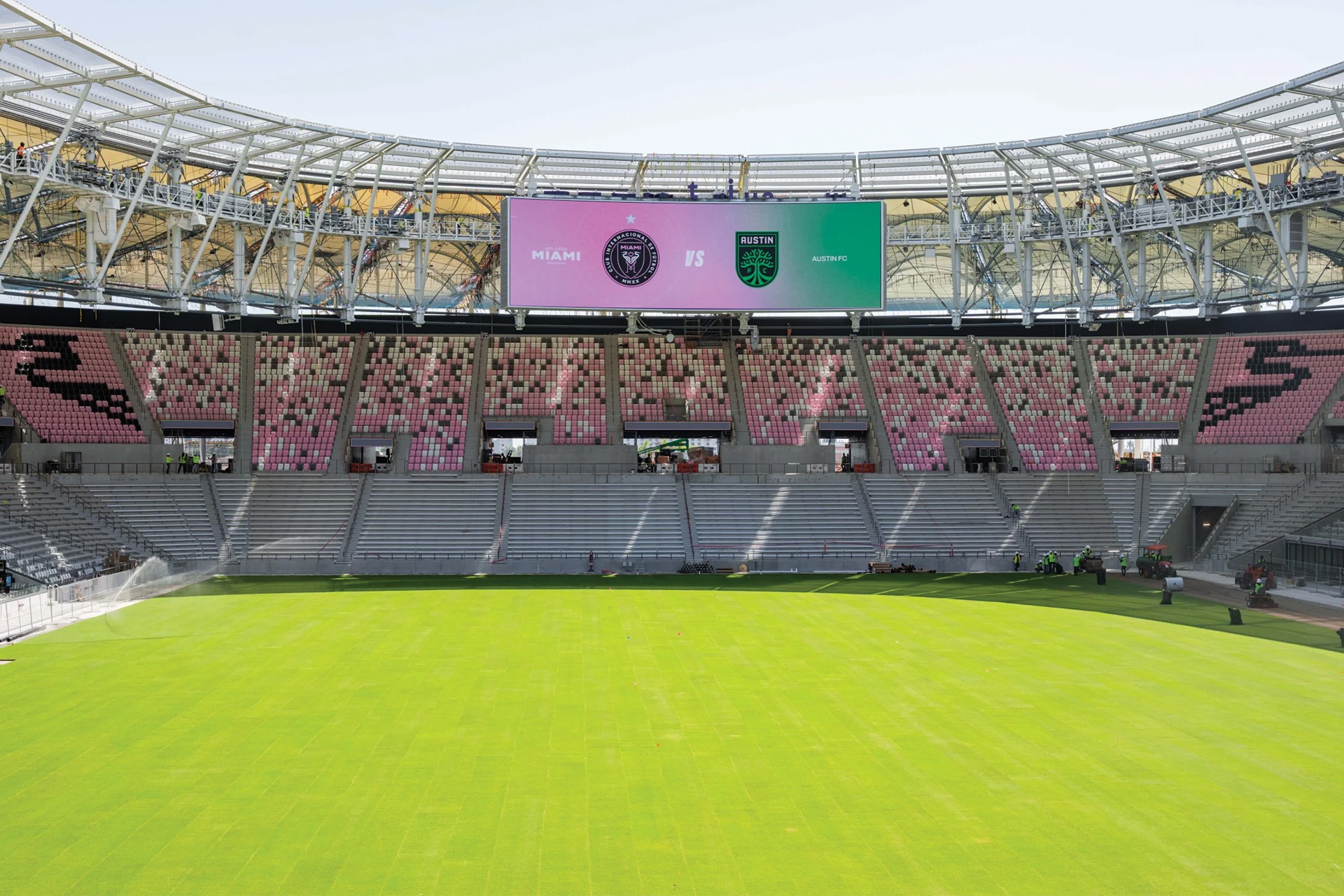 Inter Miami prepare for NU Stadium as pitch laid down - MONDO | STADIA